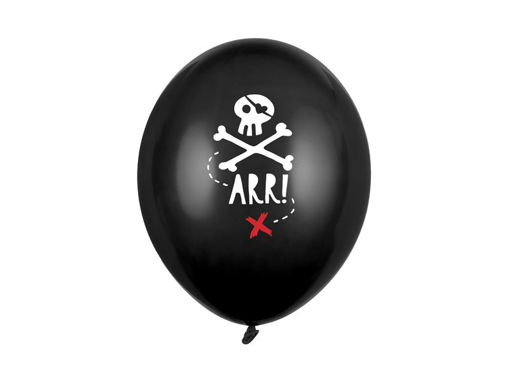 Picture of LATEX BALLOONS PIRATES PARTY 11 INCH - 6 PACK